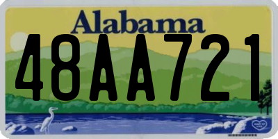 AL license plate 48AA721