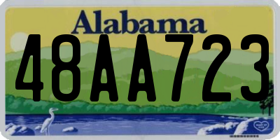 AL license plate 48AA723