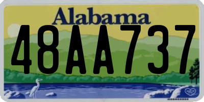 AL license plate 48AA737