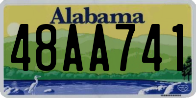 AL license plate 48AA741