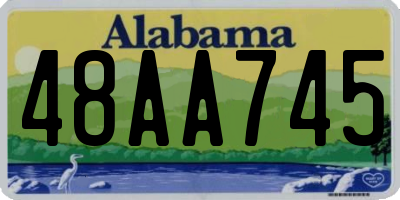 AL license plate 48AA745