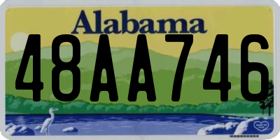 AL license plate 48AA746