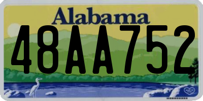 AL license plate 48AA752