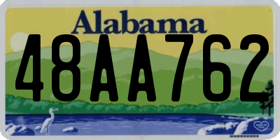 AL license plate 48AA762