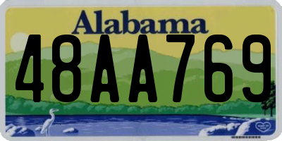 AL license plate 48AA769