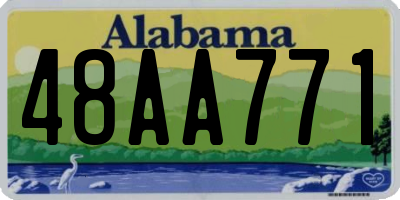 AL license plate 48AA771