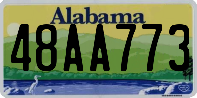AL license plate 48AA773