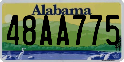 AL license plate 48AA775