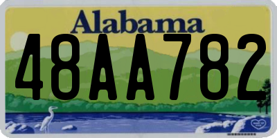 AL license plate 48AA782