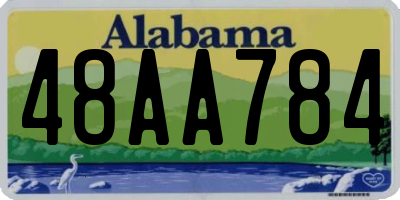 AL license plate 48AA784