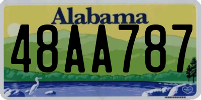 AL license plate 48AA787