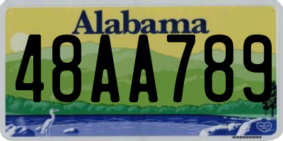 AL license plate 48AA789