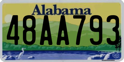 AL license plate 48AA793