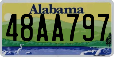 AL license plate 48AA797