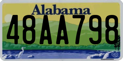 AL license plate 48AA798