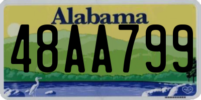 AL license plate 48AA799