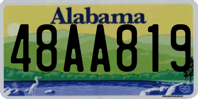 AL license plate 48AA819