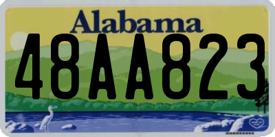 AL license plate 48AA823