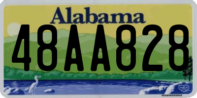 AL license plate 48AA828