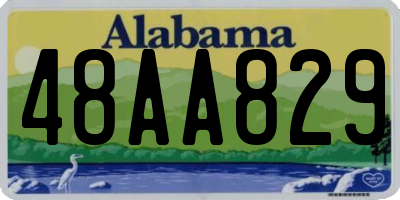 AL license plate 48AA829