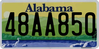 AL license plate 48AA850