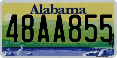 AL license plate 48AA855