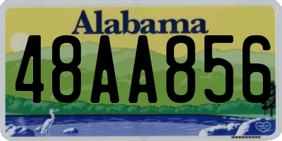 AL license plate 48AA856