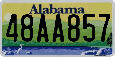 AL license plate 48AA857