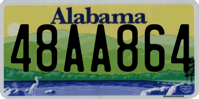 AL license plate 48AA864