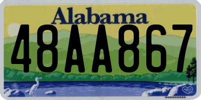 AL license plate 48AA867