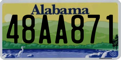 AL license plate 48AA871