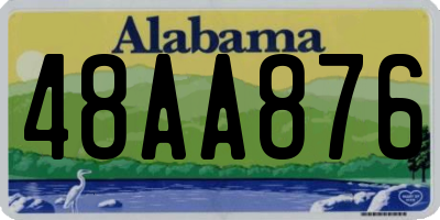AL license plate 48AA876
