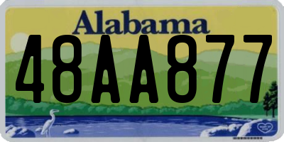AL license plate 48AA877