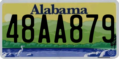 AL license plate 48AA879