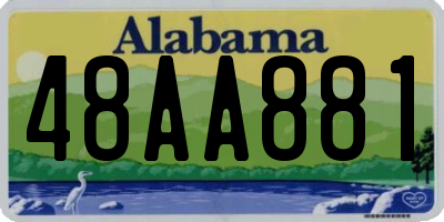 AL license plate 48AA881