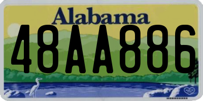 AL license plate 48AA886