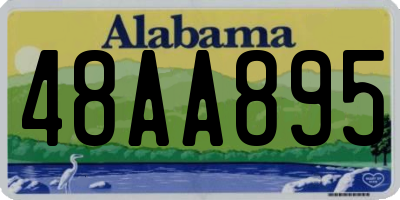 AL license plate 48AA895