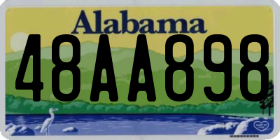 AL license plate 48AA898
