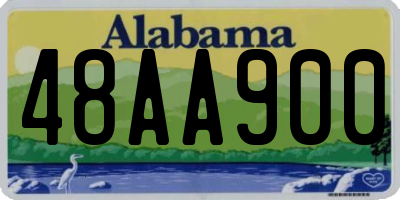 AL license plate 48AA900