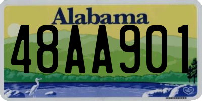 AL license plate 48AA901