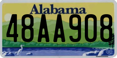 AL license plate 48AA908