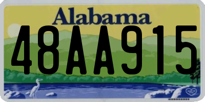 AL license plate 48AA915
