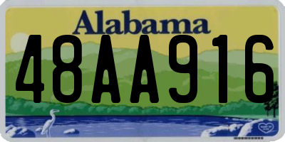 AL license plate 48AA916