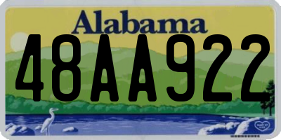 AL license plate 48AA922