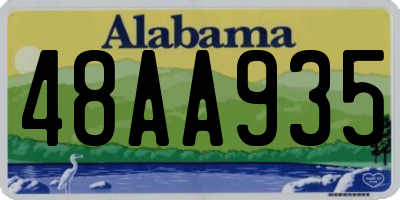 AL license plate 48AA935