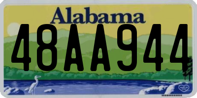 AL license plate 48AA944