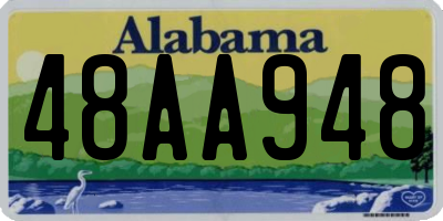 AL license plate 48AA948