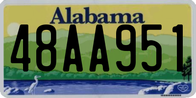 AL license plate 48AA951