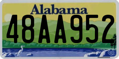 AL license plate 48AA952