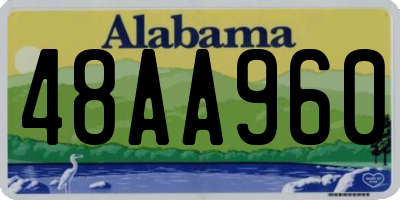 AL license plate 48AA960